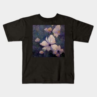 Purple cellophane and daisies Kids T-Shirt